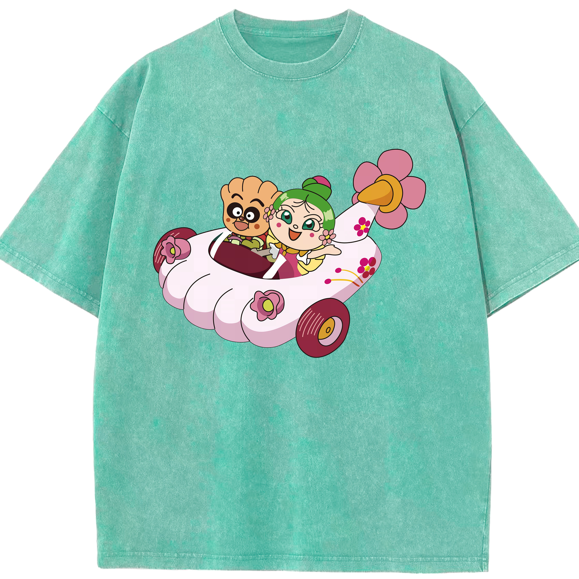 （画像用） アンパンマン Anpanman 綿100% ヴィンテージ風 半袖Tシャツ（フロントプリント）